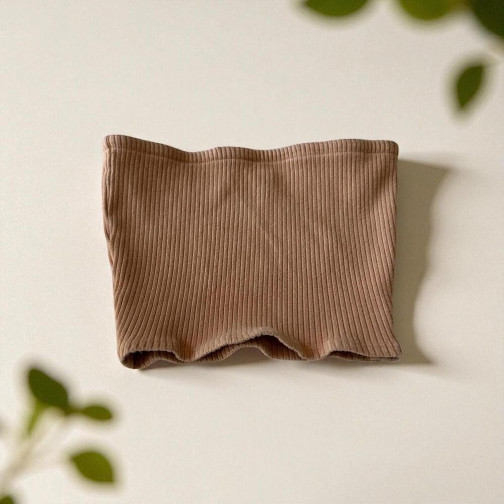 Urban Outfitters Brown Ribbed Strapless Tube Top Size S/M